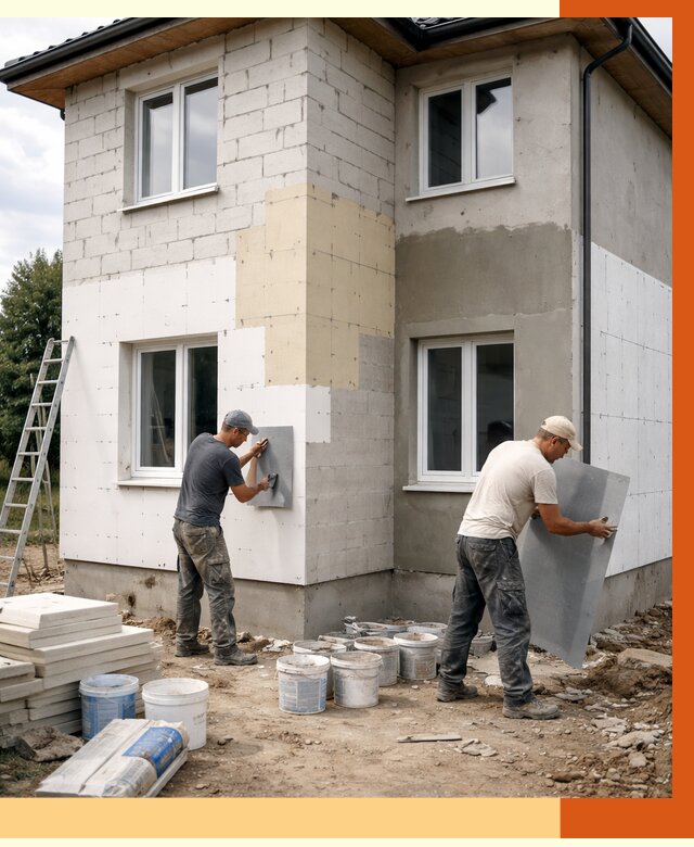 Утепление дома из газобетона в Пензе от 4311 руб./м² — заказать у ТепломастерПнз