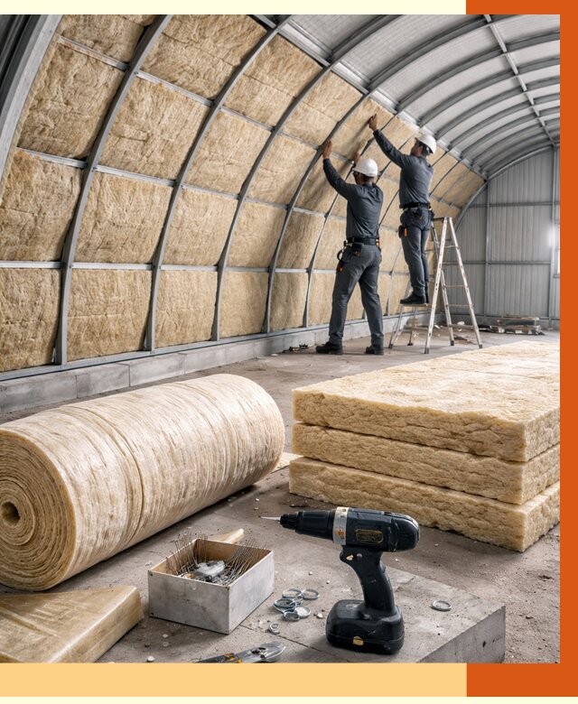 Утепление арочного ангара в Пензе от 3285 руб./м2 под ключ | ТепломастерПнз